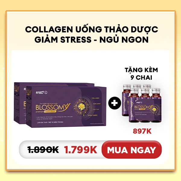 Mua 1 tặng 9 Collagen uống thảo dược giảm stress - ngủ ngon