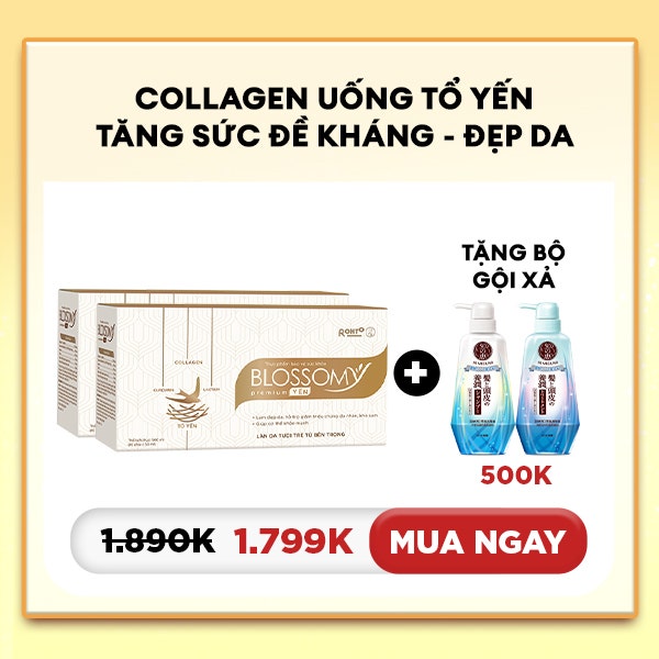 Mua 1 tặng 9 - Collagen uống tổ yến tăng đề kháng - mịn da